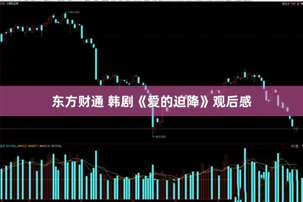 东方财通 韩剧《爱的迫降》观后感